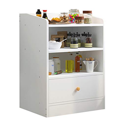 Comodini Decorazione Bagno Domestica di pompaggio Semplice assemblaggio Addensare Soggiorno Camera da Letto Locker Corridoio Studio Multifunzione 51X30X80cm MUMUJIN (Color : White)