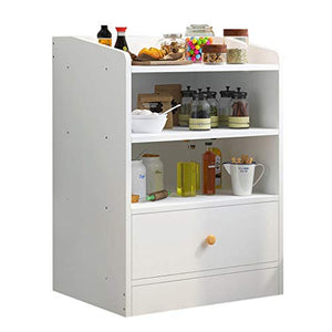 Comodini Decorazione Bagno Domestica di pompaggio Semplice assemblaggio Addensare Soggiorno Camera da Letto Locker Corridoio Studio Multifunzione 51X30X80cm MUMUJIN (Color : White)