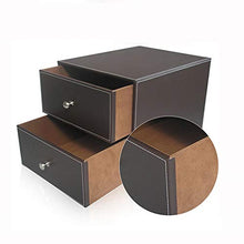 MAATCHH Armadi File Coffe File Desktop Gabinetto PU in Pelle Storage Box A4 File Rack Desk Cosmesi Documenti organizzatore Desktop gabinetto Carta Attrezzature da Ufficio Desktop