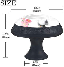 Kitten Flower Cute Pomelli per Porta Set di 4 Pomelli per Mobili Manopole per Cassetti Cucina Armadio Vetro