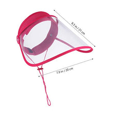 Garneck 2pcs Reusable Safety Face Shield Protective Sheild Windproof Dustproof Full Face Cover Hat Rosy