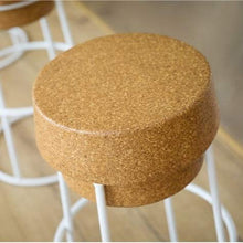 Luce di Alta qualità e Bellezza Sedia da caffè Moderna Semplice nordica for Il Tempo Libero in Legno di Quercia con Sgabello da Bar (Telaio Nero 45 cm) Seat Seduta in Legno Morbido + Ferro da Stiro