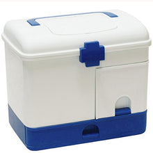 Ovitop Scatola Medica Scatola Multifunzione per la Medicina Domestica Scatola di Immagazzinaggio Medico Soccorso Kit di Pronto Soccorso-Blu