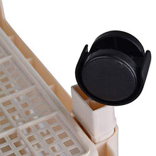 &ripiano di stoccaggio Scaffale, multifunzione da terra con ruote Trolley Mensola Bagno Soggiorno bagagli Rack a 4 strati Scaffale di finitura