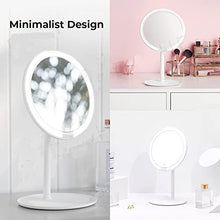 mijia Xiaomi Portatile LED Trucco Specchio Luminosità Regolabile Brevetto Surroundding LED Lampada Pane Cordless HD Make up