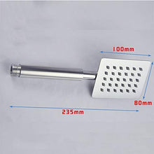 JKCKHA Prodotti da Bagno in Acciaio Inossidabile tenuto in Mano pressurizzata soffione Singolo, Super Slim Square, Diametro: Semplice e Pratico 8 Centimetri Bagno