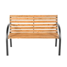 TecTake PANCHINA IN GHISA E LEGNO PANCA DA GIARDINO CON SCHIENALE LAVORATO INTRECCIATO - modelli differenti - ("Micha" (No. 401425))