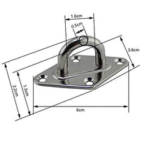 HOOMAGIC 40 Pezzi Kit di Fissaggio Vela Acciaio Inossidabile Kit di Fissaggio e Installazione per Triangolo e Rettangolo Parasole, Ombra Giardino