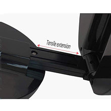 Lampada da Tavolo Specchio Luminoso bifacciale Rotondo Specchio per Trucco Nero a LED Triplo con Lente d'Ingrandimento Specchio Portatile Creativo 5X Due File