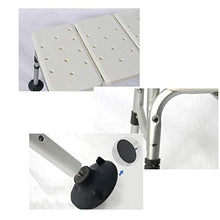 JTKDL Sedia da Bagno Sedia da Doccia in Alluminio Congiunta Sgabello da Bagno per Donna Incinta Anziano Regolabile in Altezza Antiscivolo