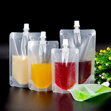 Cabilock 50 Pezzi Sacchetto di Plastica per Liquori Boccette per Bevande in Piedi Contenitore per Bevande Occultabile Estrarre I Sacchetti di Succhi per Bevande per Alcolici 100 Ml