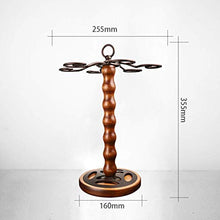LXH-SH Cremagliera del Vino Nana Legno cremagliera di Vetro di Vino, Supporto stemwares Bagagli Free Standing 6 Ganci Calici Supporto del Basamento, Contiene 6 Coppe scaffali Vino contatore
