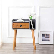 HMDJW Comodino, Stabile Pine Comodino Maniglia Locker Stabile in Alluminio Comodino for Una Facile Installazione (Color : B)