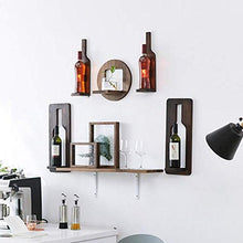 La bottiglia del supporto della cremagliera del vino ripiano Wine Rack Nordic Ristorante parete vino rack casa Hanging Rosso for Ccompliment qualsiasi spazio, Nero WTZ012