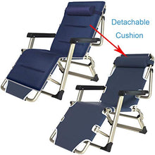 SHUAIIJUAN Sedia per il tempo libero domestico Sedie pieghevoli Prato sedie a sdraio Sdraio da giardino reclinabile Poltrona reclinabile for Beach Outdoor Patio campeggio max.250KG Capacità - Blu