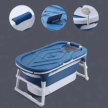 JFIOSD Vasca da Bagno Portatile per Adulti,Animale Vasca Pieghevole Freestanding con Copertura Termica/Borsa Portaoggetti