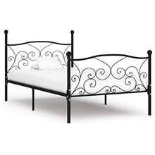 SKM Giroletto con Doghe Nero in Metallo 100x200 cm (16.9kg)