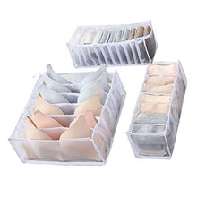 Ponacat Intimo Reggiseno Calzino Organizer per Le Donne Borsa da Bagno Pieghevole Reggiseno Calzino con Divisorio Facile da Trasportare Borse Portatili Indispensabili da Viaggio