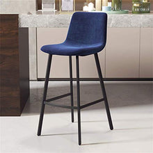 GYPPG Home Dcor Mobili - Sgabelli Bar bancone - Seggiolone Cucina per la Colazione - Sedile Pub in Velluto e Gamba in Metallo Nero - 5 Colori Disponibili