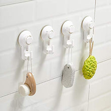 Jixista Ganci a Ventosa Gancio di Aspirazione Asciugamano Ventosa Ganci Senza Chiodo per Porte Parete Bagno Plastica Ganci Portasciugamani per Porta a Parete Finestr Ventosa Forte per Asciugamani 4PCS
