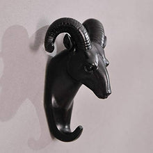 WLLLO Appendiabiti decorativo da parete tridimensionale appeso a parete testa di animale chiave appendiabiti gancio-cervo-bronzo