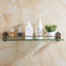 SWNN Bathroom Shelves Mensola da Bagno in Vetro da Bagno Mensola da Bagno in Alluminio Multifunzione con Mensola da Bagno