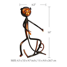 LOSAYM Scultura in Vetro Soprammobili Moderni Artigianato Portabottiglie A Forma di Scimmia in Metallo Portabottiglie per Accessori per La Decorazione della Casa Dell'Ufficio