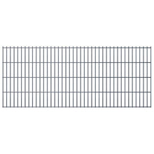 vidaXL Set10 Pannelli di recinzione 2D giardino 2008x830mm 20m grigio in acciaio