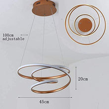N/Z Home Equipment 30w LED Dimmable with Remote Control Modern Creative Golden Ring Design Used in Bedroom Living Room Kitchen Dining Table Bar Loft Easy to Tall