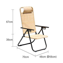 FUFU Sedie a Sdraio Lounge Chair, Sedia Pieghevole Lunch Break Lounge Chair Sedia da Ufficio Beach Chair Lounge Chair Siesta Chair 70 * 58 * 106cm Pieghevoli