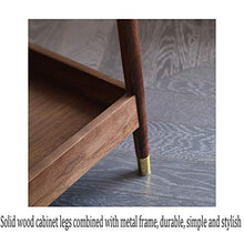 GXT WGZ- Comodino Camera Locker, Camera da Letto Comodino, Soggiorno Locker, Living Room Divano Fianco del Mobile (Color : Walnut Color)