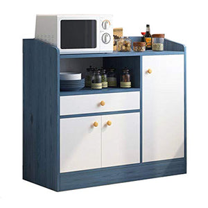 QiHaoHeji Credenze Buffet Camera da Letto Cassettiera Soggiorno Storage Unit Credenza Governo Bagagli unità Corridoio Camera (Color : Blue, Size : 80x30x80cm)