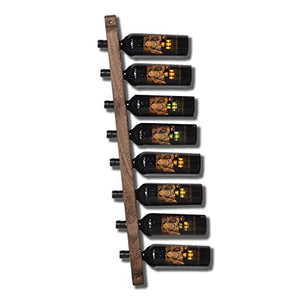 Portabottiglie per vino Legno Muro Vino montato Bottle Wine Rack di montaggio a parete rack di stoccaggio del vino del supporto della bottiglia 8Wine mensola cremagliera del supporto Scaffale per Vino