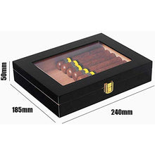 TGhosts Cigar Humidor, Fatto a Mano Cigar Humidor, Piano di Vernice con Finestra di visualizzazione, Box Desktop con umidificatore e igrometro