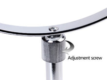 HIMRY Ingranditori 10X Specchi da Trucco, Regolabile in Altezza, Doppia Faccia, con Piedistallo, 8 Pollici Specchio Bagno da Tavolo, Specchio Rasatura, Specchio Cosmetico, Cromato, KXD3114-10x