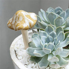 Happyyami 4 Pz/Set Colorful Mini Giardino Funghi in Ceramica Toadstools Ornamentali Fai da Te Giardino Funghi Tintinnio Ornamenti da Giardino per La Casa delle Bambole Invasatura Vaso di
