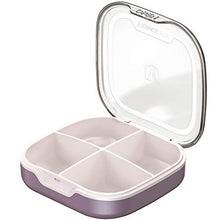 Supvox Portapillole da Viaggio Portapillole 4 Scomparti Portapillole Tascabile Portapillole Porta Vitamine Organizer per Borsa da Viaggio Tasca