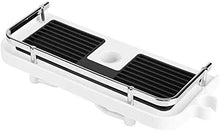 Mensola per Bagno Vassoio/Mensole Angolare per Doccia da Appendere/Altezza regolabile/Adatto per Asta della Doccia 22mm-24 mm/bianco