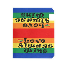 Arcobaleno Gay Love Always Wins LGBT Cuore Casella Postale Copre Magnetica Giardino Cantiere Decorazione Casa Dimensioni Standard 53,3 cm x 45,7 cm