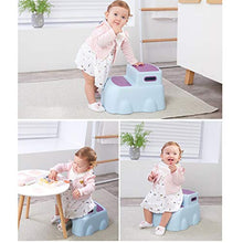 Sgabello Pieghevole, Scala for Bambini, Piccolo Pieghevole, Luce, Adatto A Cucina, Bagno, Camera da Letto (Color : Pink)