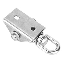 Aigid Piastra Fissa Swing, Amaca Girevole in Acciaio Inox Gancio Appendiabiti Piastra Fissa Accessorio per Sedia sospesa