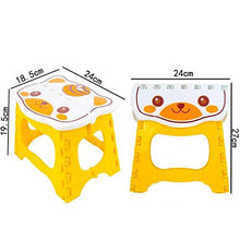 FCXBQ Sgabello per Doccia Sgabello per Bambini per Adulti con Borsa per la Spesa Adatto per Bagno, Balcone, spogliatoio 95 (Colore: Giallo Cartone Animato)