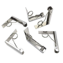 Luminiu - Fermatovaglia in Acciaio Inox, 2 Clip per tovaglia, ad Alta Resistenza, Elastica, con Grande Diametro di 6 cm di Spessore, Clip per tovaglia, Picnic, Feste, Campeggio, Matrimonio