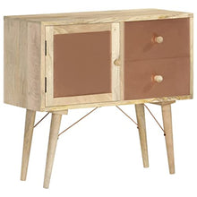 vidaXL Legno Massello di Mango Credenza Madia Mobile Armadietto Armadio Mobiletto Alto Portaoggetti Cassa Cassapanca Mobili 80x35x75 cm