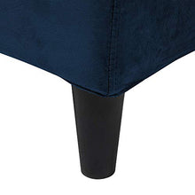 Beliani Fodera per Letto in Tessuto Blu Scuro Poliestere Lavabile 180 x 200 cm FITOU