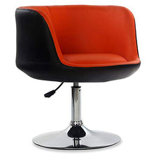 bdb Sgabelli da Bar Moderni in Pelle PU Set di 2, Bancone da Cucina Regolabile in Altezza, Sedie da Bar, Alzata Girevole A 360 °, Comodo Sgabello mobilia (Colore : Orange-1)