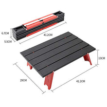 Tavoli da picnic Tavolo pieghevole, tavolo pieghevole da picnic Tavolo da campeggio portatile alluminio ultraleggero con sacchetto di trasporto per barbecue, cucina, 41.2x29x13cm, facile da trasportar