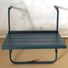 HRXQ Tavolo da Balcone Sospeso,Tavolo a Muro per Balcone,Tavolo Drop a Parete,Struttura in Metallo,Ringhiera/Esterno/Banco da Lavoro - 60 × 40 Cm