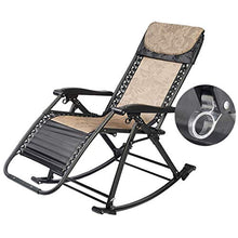 AI LI WEI SHUAIIJUAN Sedia per Il Tempo Libero Domestico Rocking Chairs for Adulti Garden Outdoor Patio Sdraio Pieghevole sedie a Sdraio for Beach Camping Pool Max.250kg