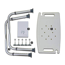 Sgabelli Doccia Altezza di Regolazione Bagno Doccia Sedia Sgabello Sedile per Disabilità/Anziani/Donne in Gravidanza Carico statico Massimo 100 kg,Bianca